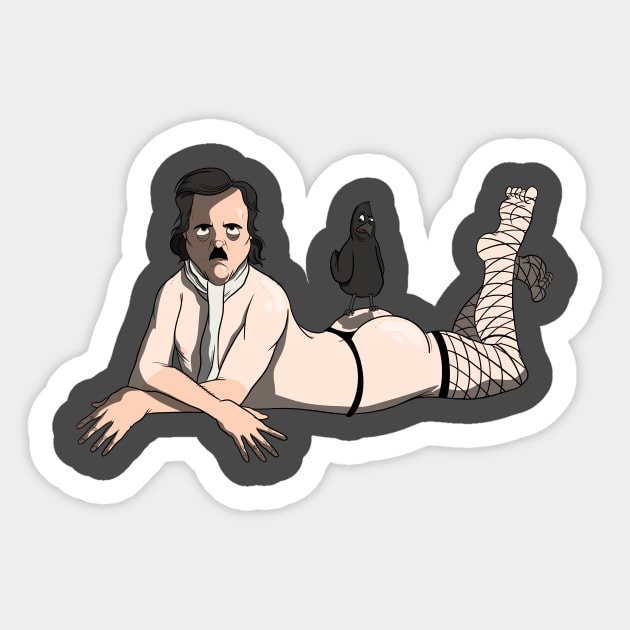 Edgar Allen Ho Sticker by ArtOfJHammond